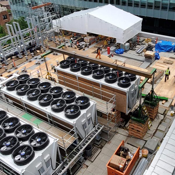 construction on rooftop