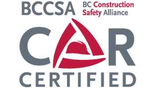 BCCSA BC Construction safety alliance CAR certified logo