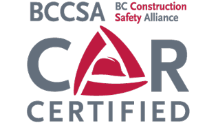 BCCSA BC Construction safety alliance CAR certified logo