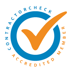 Contractor check accredited member logo